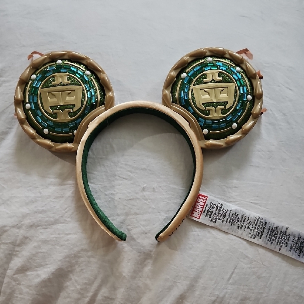 Marvel Themed Gold and Green Headband